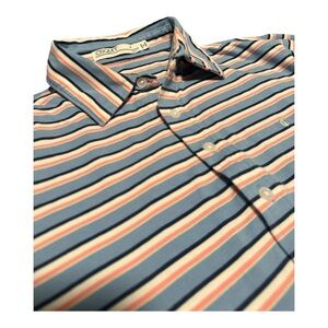 Criquet Golf Pima Slim Fit Cotton Stretch Polo Short Sleeve Shirt Peru Mens M